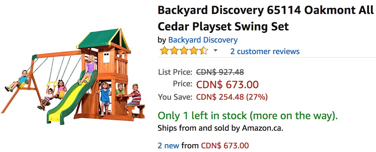 backyard discovery oakmont all cedar playset