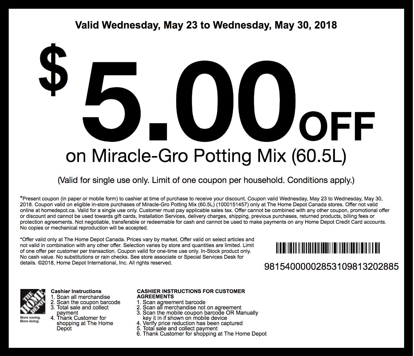The Home Depot Garden Club Coupons Save 5 Off Miracle Gro