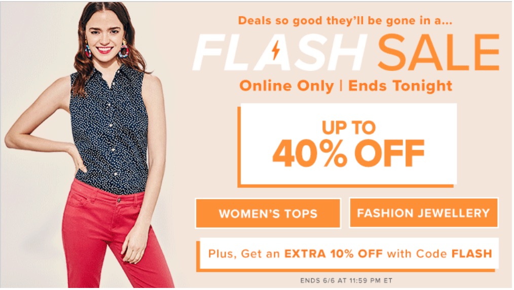 Hudson's Bay Canada Online Flash Sale: Save 40% off Women's Tops & 40% ...
