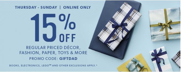 Indigo Canada Coupon Code Deal: Save 15% Off Regular Priced Items This Weekend Online Only ...