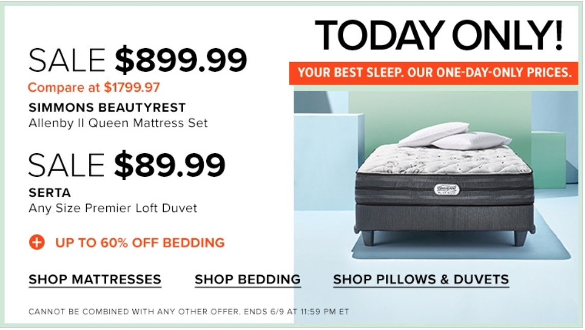 Simmons beautyrest deals sale