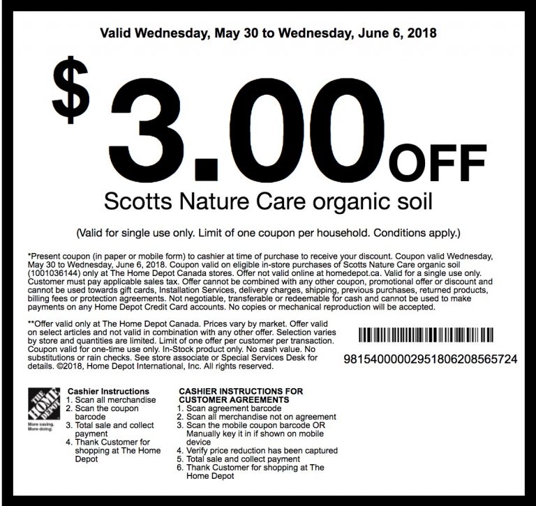 The Home Depot Garden Club Coupons Save 3.00 off Scotts Nature Care