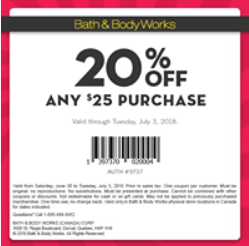 bath and body works phone coupons