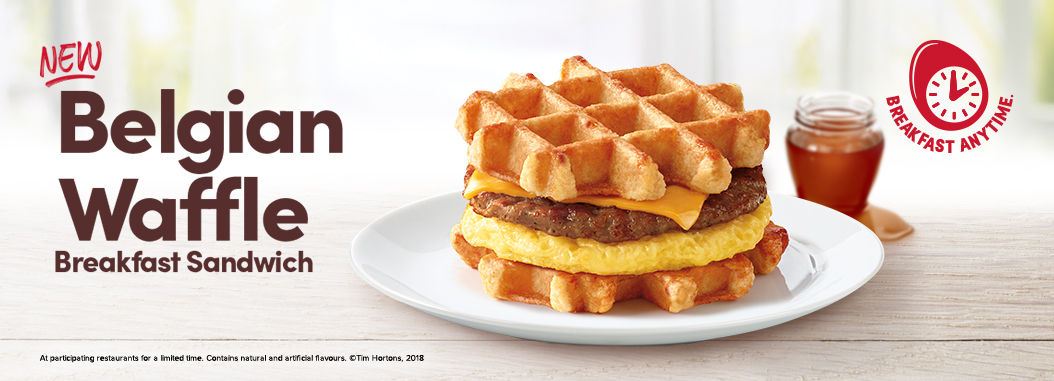 Tim Hortons releases Maple Waffle Breakfast Sandwich 