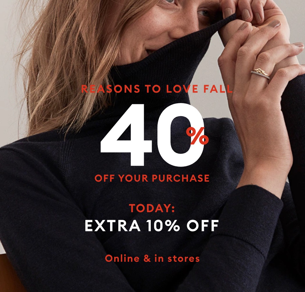 Banana Republic Canada Sale: Save 40% off Your Purchase + EXTRA 10% off ...