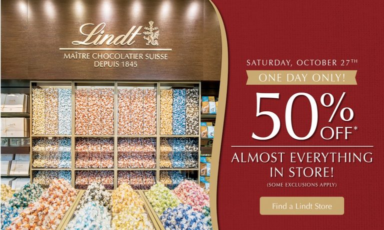 Lindt Chocolate Shops Canada Sale: Save 50% Off Everything, Today Only ...