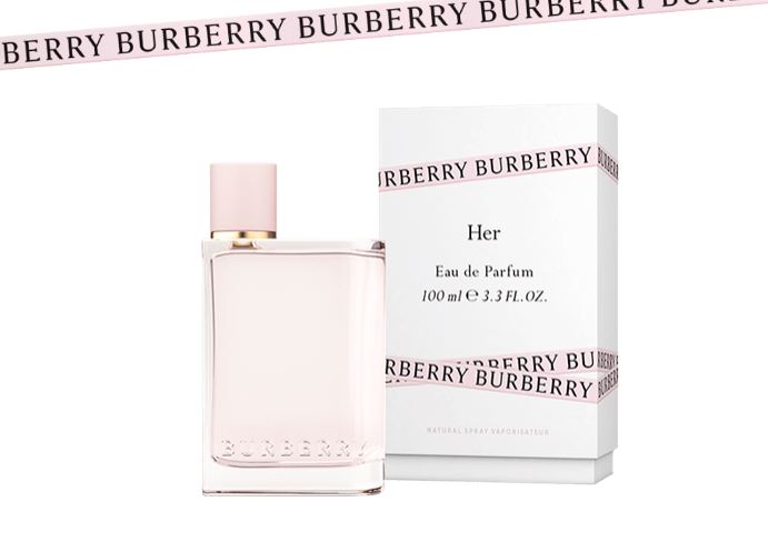 burberry her free sample