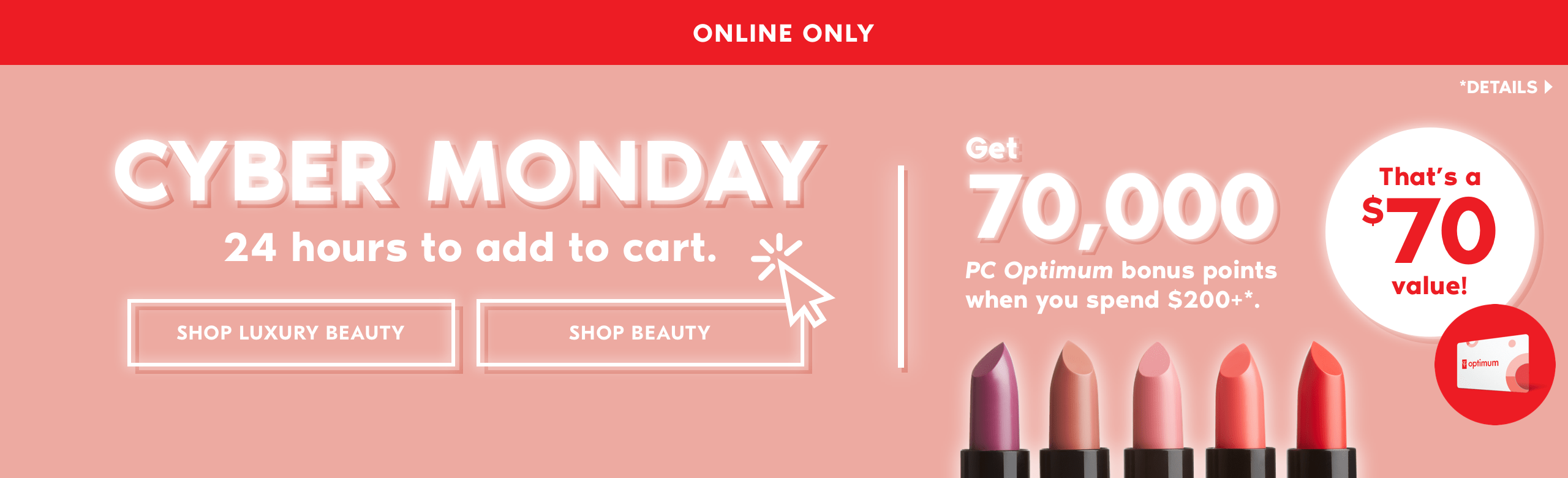 Beauty Boutique by Shoppers Drug Mart Canada Cyber Monday Deal