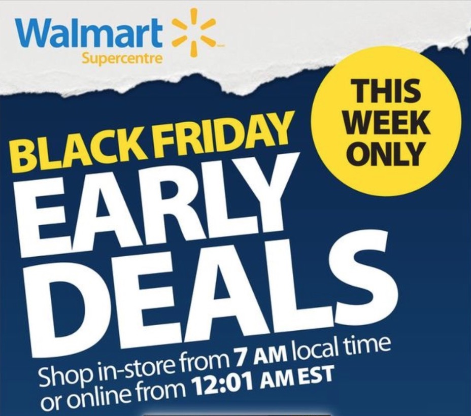 Walmart Canada Black Friday 2018 Early Deals Flyer | www.neverfullbag.com