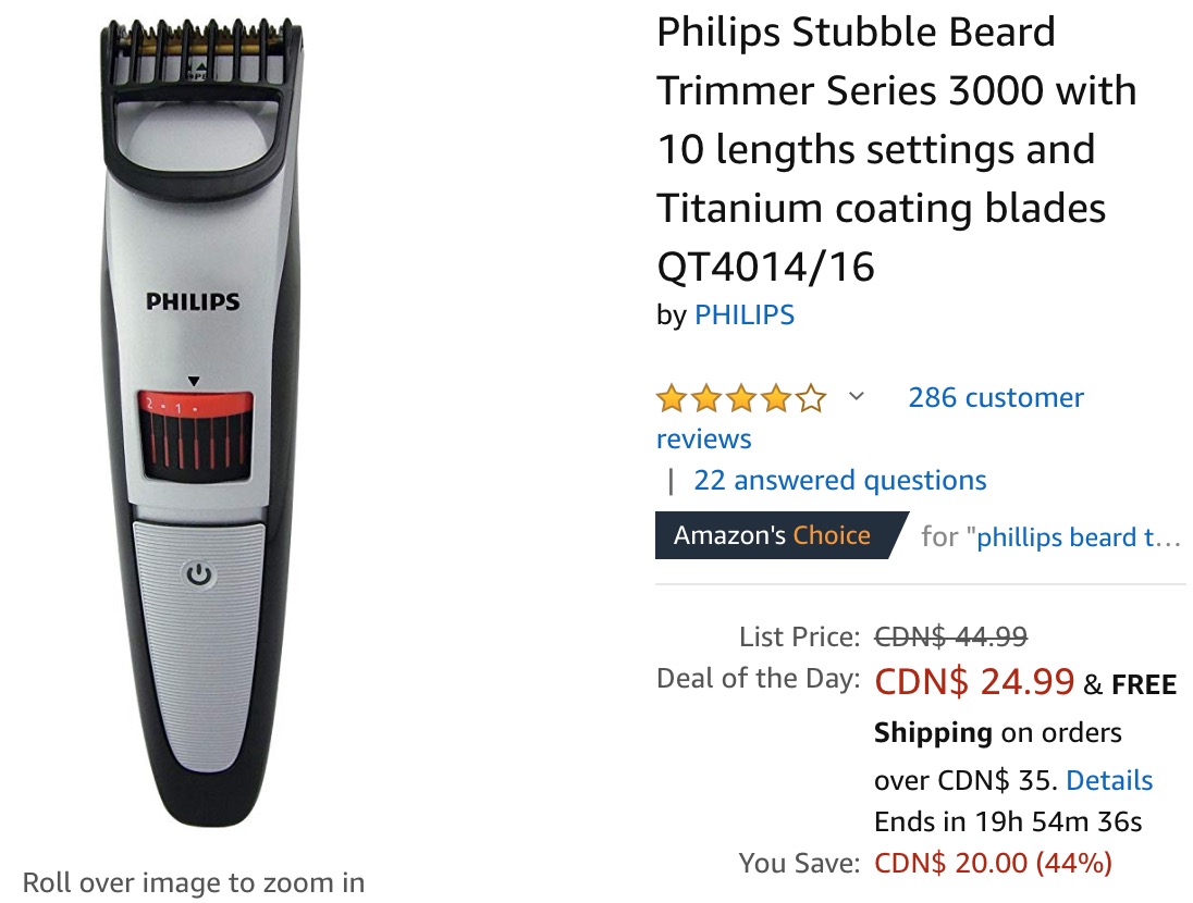black friday beard trimmer deals