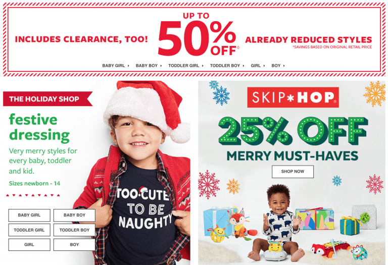 Carter’s OshKosh B’gosh Canada Black Friday 2018 Super Savings Sale 25