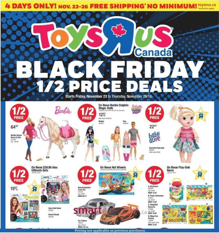 Toys R Us Canada Black Friday 2018 Flyer Deals Released! - Hot Canada - What Is Toys R Us Black Friday Sale
