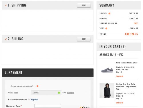 nike afterpay canada