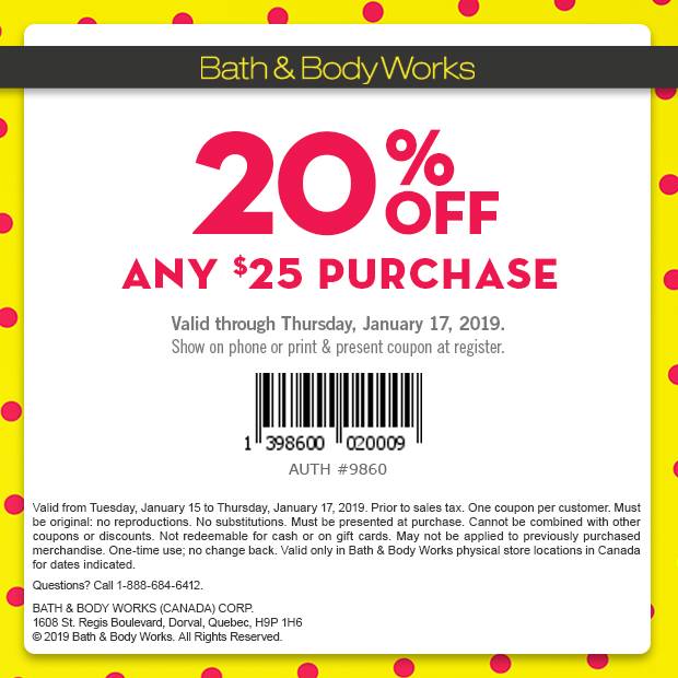 bath body works canada coupon