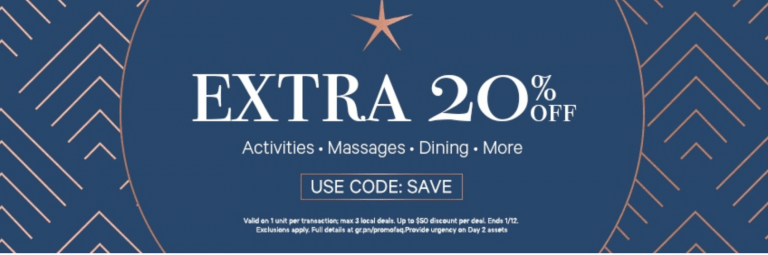 Groupon Canada Deals: Save an EXTRA 20% Off Activities, Massages