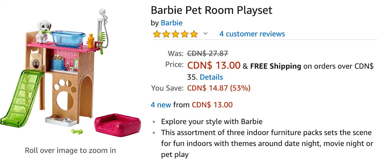 barbie pet room