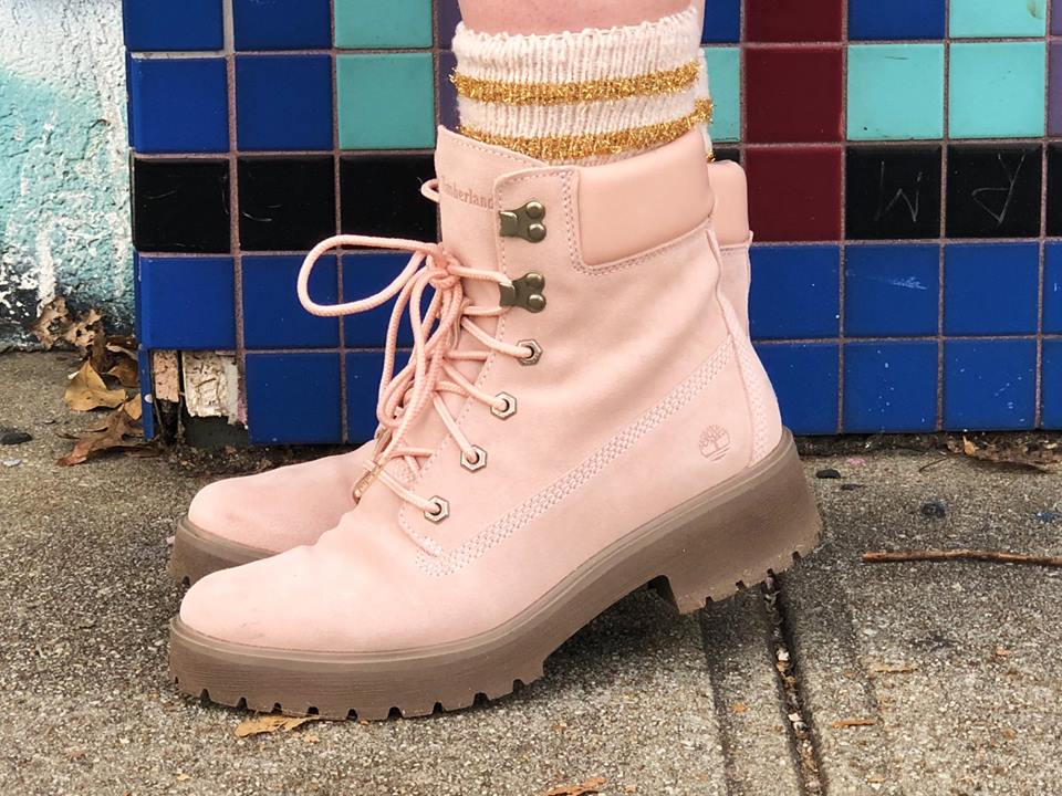 timberland pink boots canada