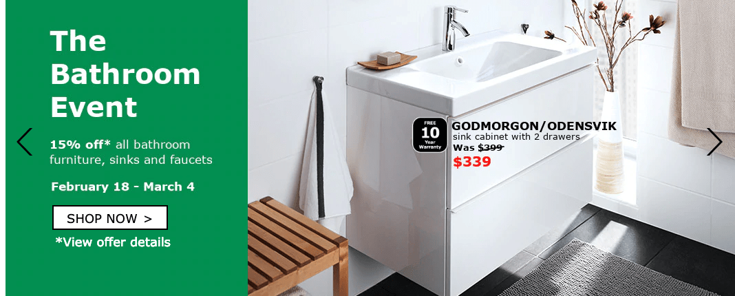 Ikea Canada Bathroom Event Save 15 Off Bathroom Furniture Sinks