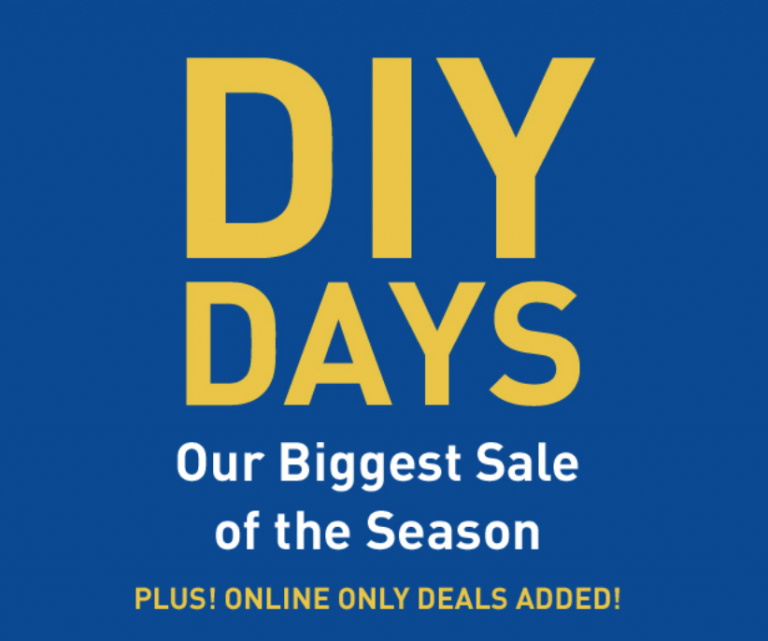 Lowe's Canada DIY Days at Lowe's The Biggest Sale Of The Season Save