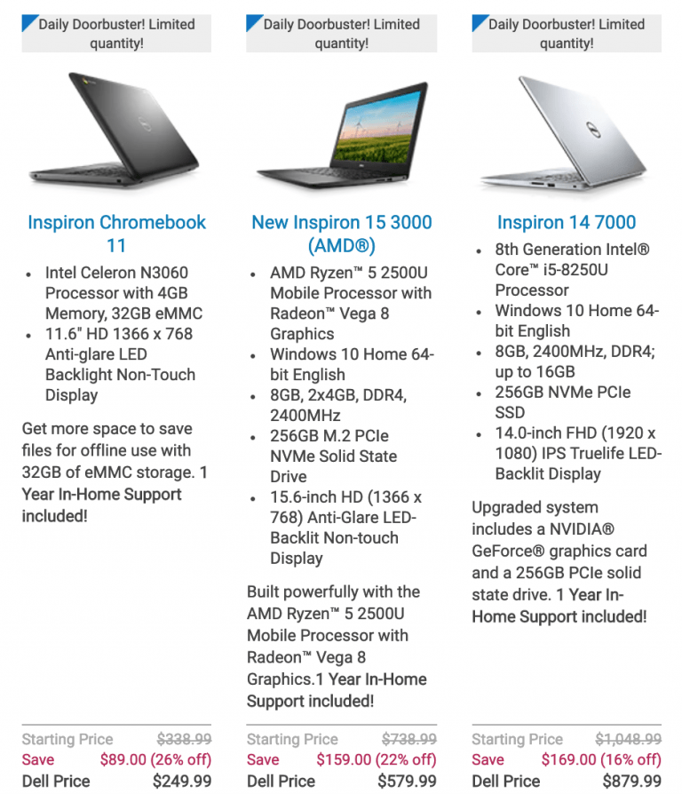 Dell Canada SemiAnnual Sale on Laptops, Desktops, Electronics