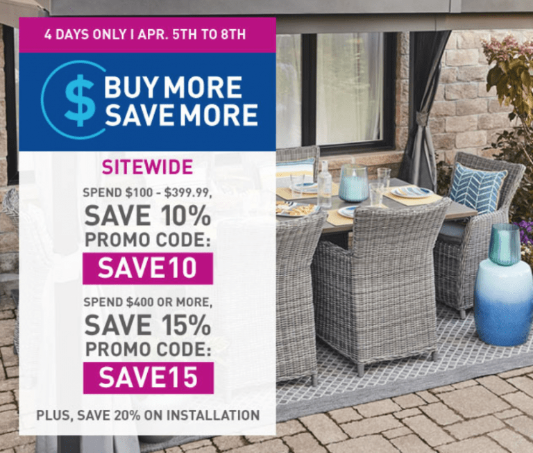 Lowe's Canada Buy More Save More Save 10 15 off + 20 on