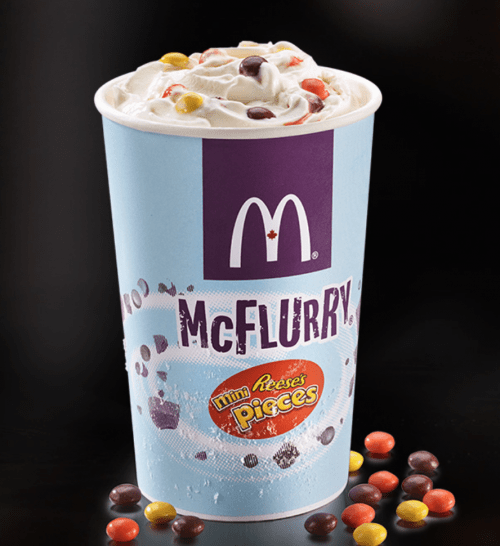 McDonald’s Canada NEW Mini Reese’s Pieces McFlurry Canadian Freebies