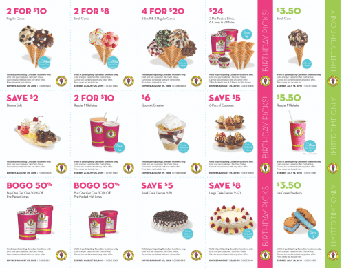 Marble Slab Canada NEW Savings Coupons 2 Regular Cones for $10 & More ...