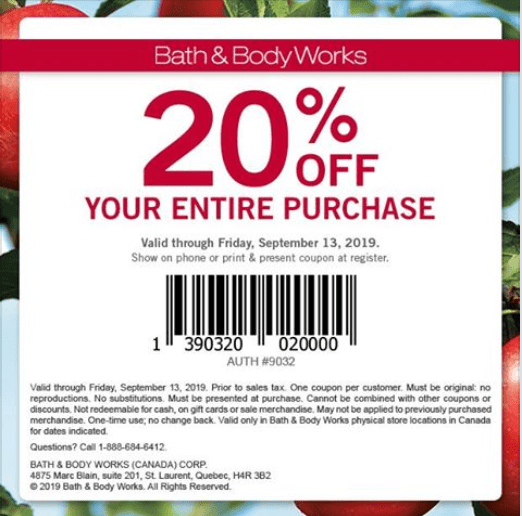 bath & body works canada