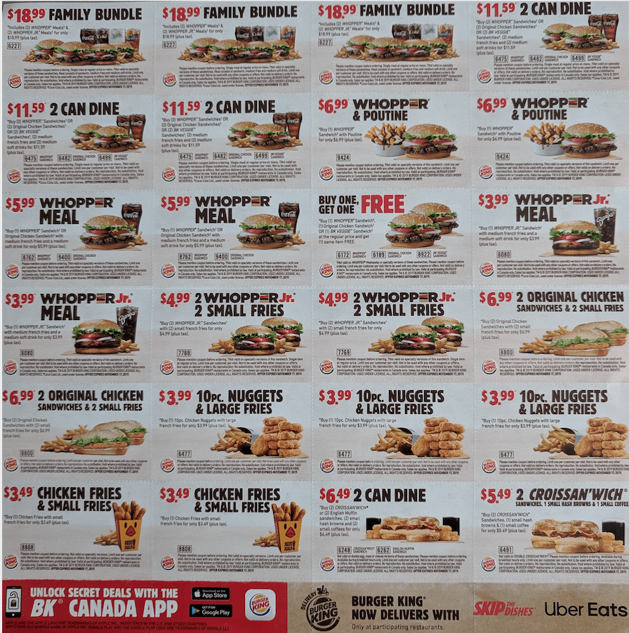 Burger king shop coupons 2020