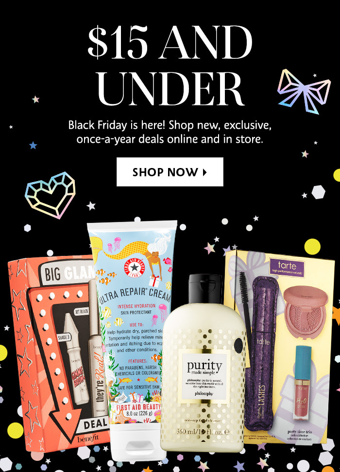 Sephora Canada Black Friday Sale 15 & Under + Save 50 Off Canadian