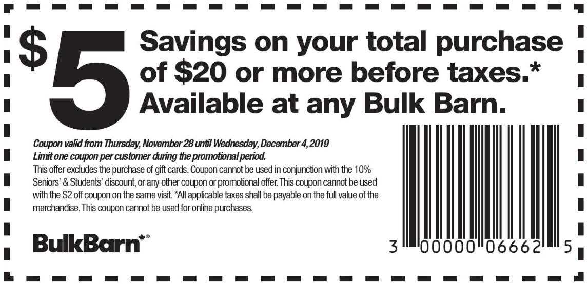 Bulk Barn Black Friday Canada