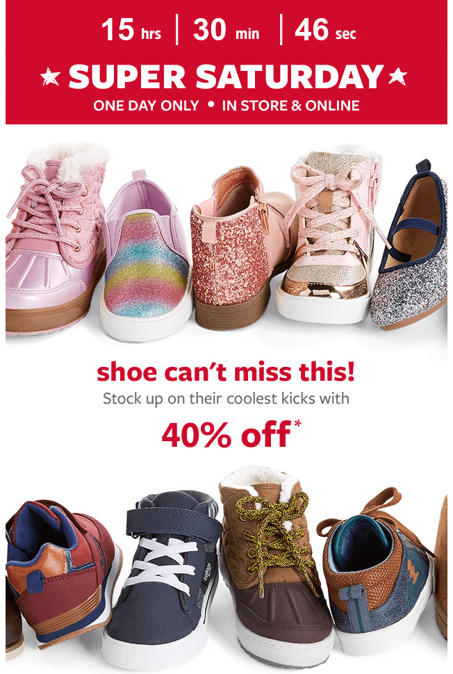 super shoes coupon in store