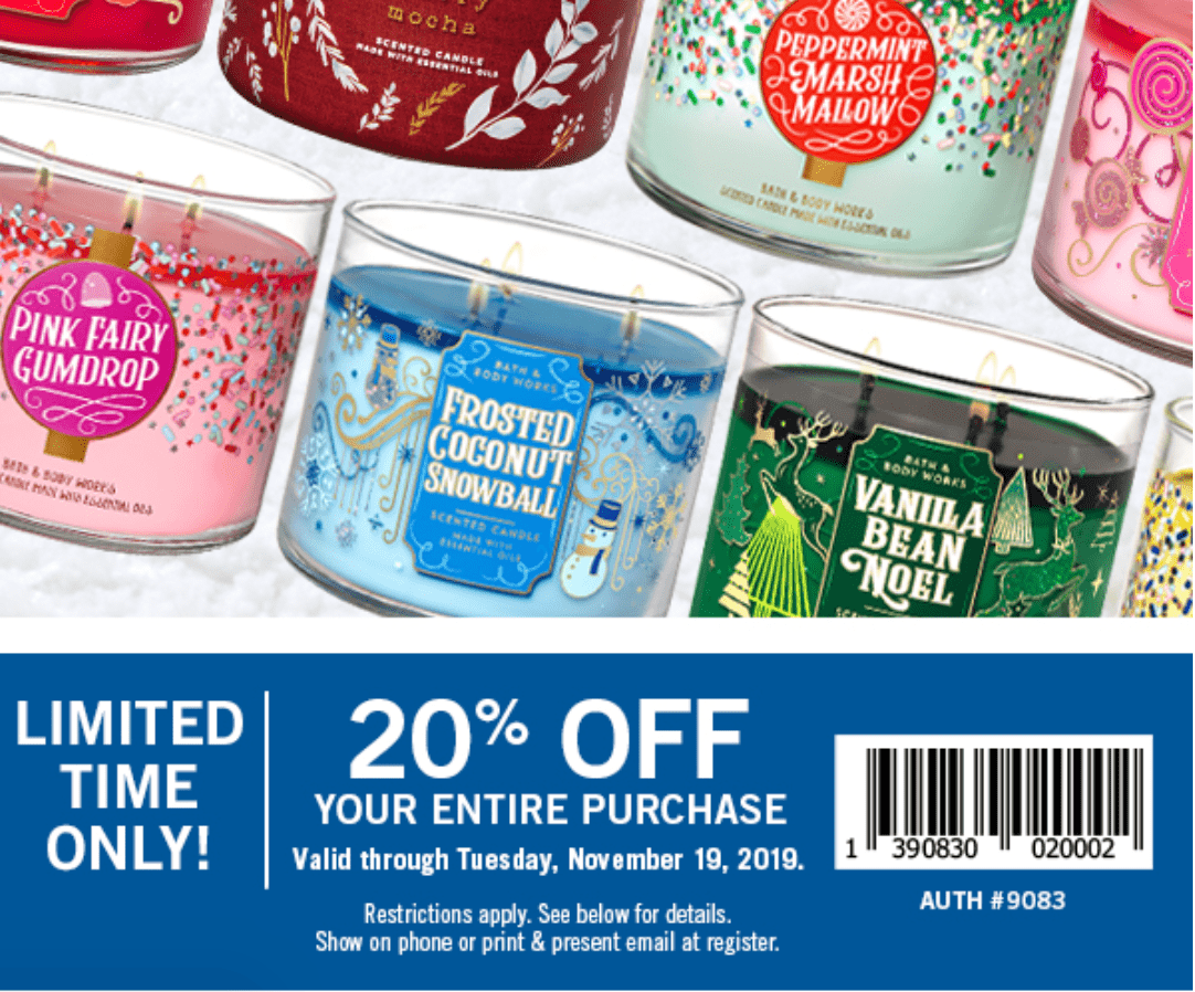 Bath & Body Works Canada Deals Only 10 for 3Wick Candles After Using