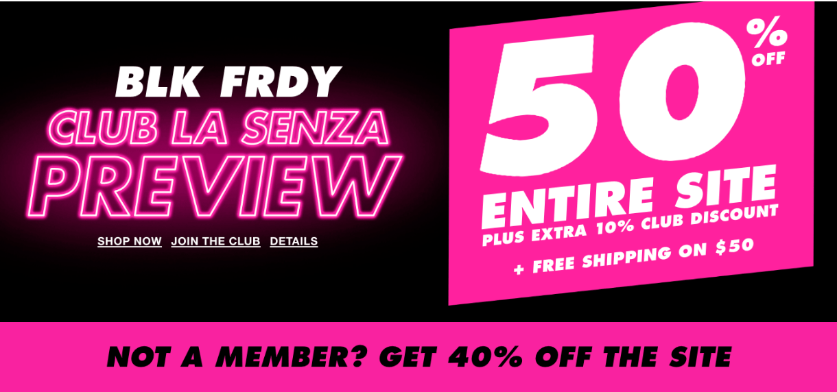 La Senza Canada Black Friday 2019 Sale: Save 50% Off + Extra 10% for Club La Senza Members Or 40 ...