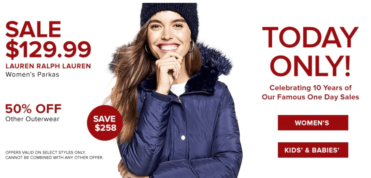 Hudson's Bay Canada Pre Black Friday One Day Sale: Save 66% on Lauren ...