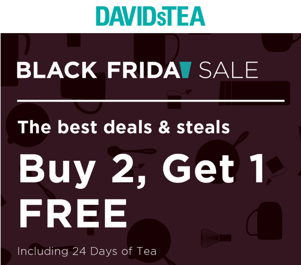 David S Tea Stores Black Friday Canada