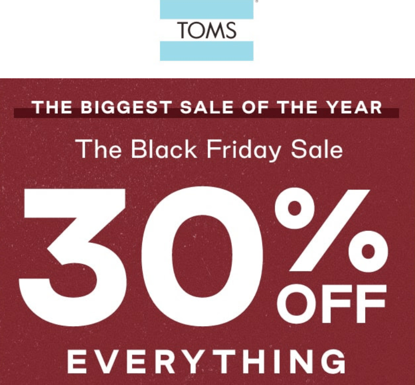 toms black friday deals