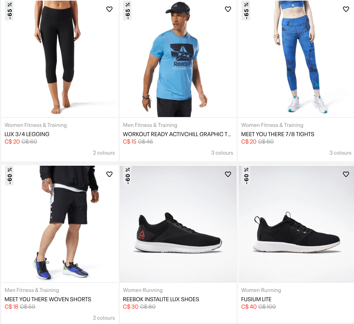 reebok canada cyber monday