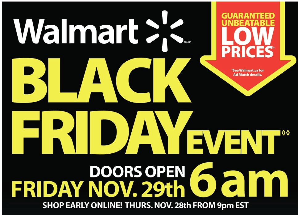 Walmart Canada Black Friday Event Flyer *Live* - Hot ...