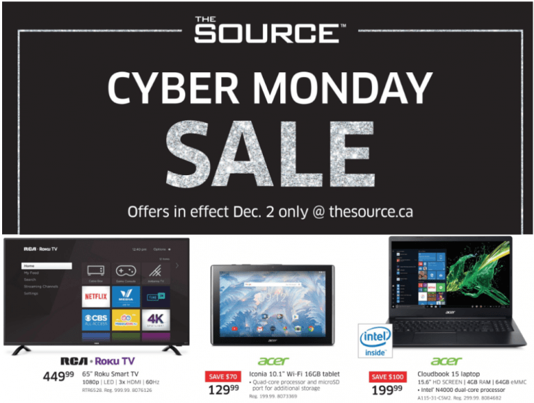 The Source Canada Cyber Monday 2019 Flyer Deals - Canadian Freebies ...