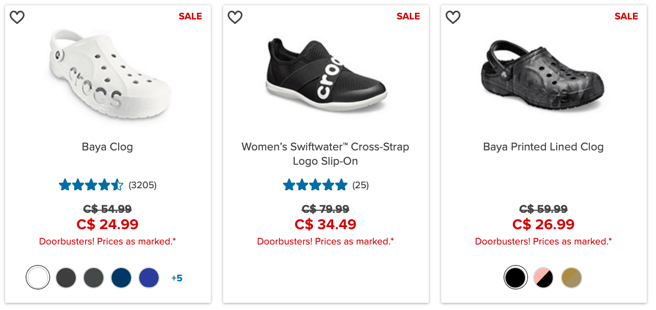 Crocs cyber on sale monday 2018