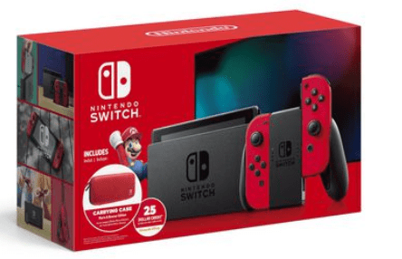 Walmart Canada Offers: Get Nintendo Switch w/ Mario Red Joy-Con + $25 Nintendo eShop Credit ...