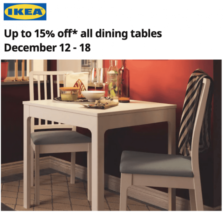 IKEA Canada Dining Tables Events Save up to 15 Off All Dining Tables