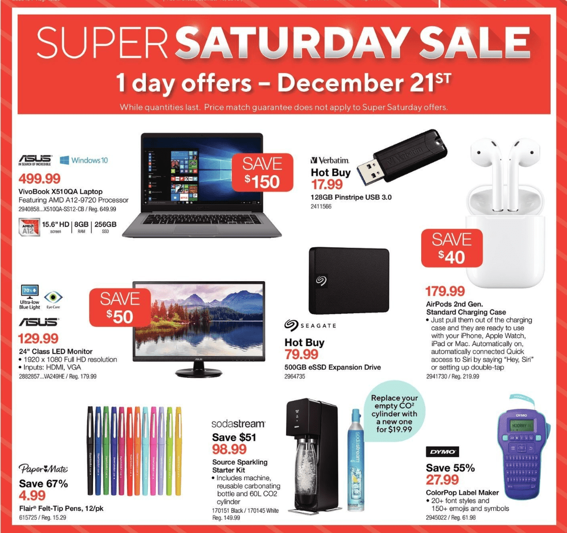 Staples Canada Super Saturday Sale: Apple AirPods for $179.99 + More Deals | Canadian Freebies ...