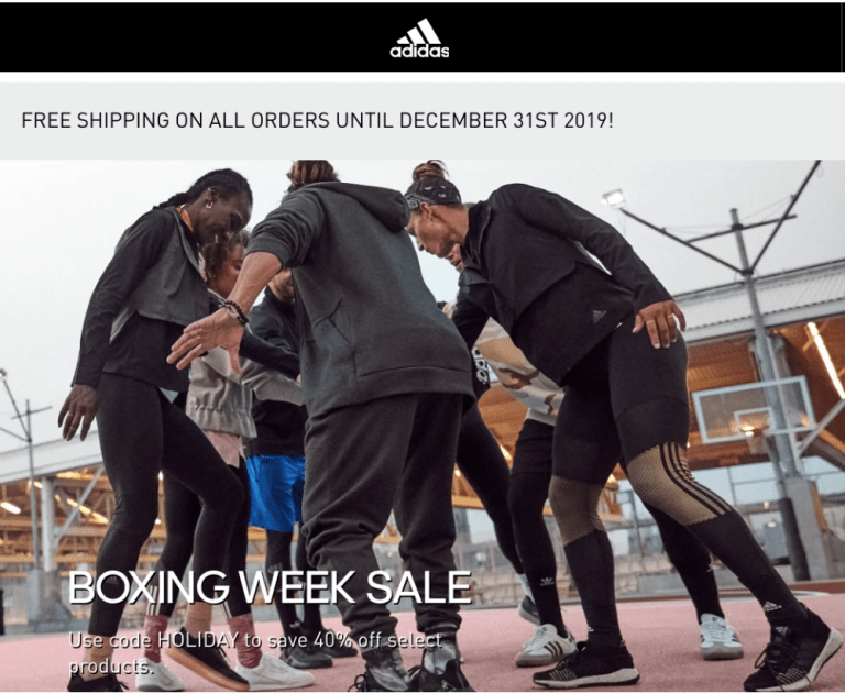 adidas canada free shipping code