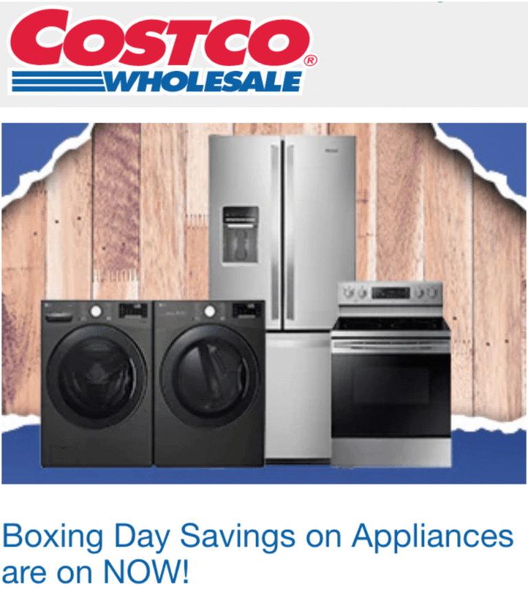 Costco Canada Boxing Week Sale on Appliances on NOW! Canadian