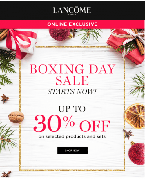 Lancôme Canada Boxing Day Sale *LIVE* Save up to 30 off Products