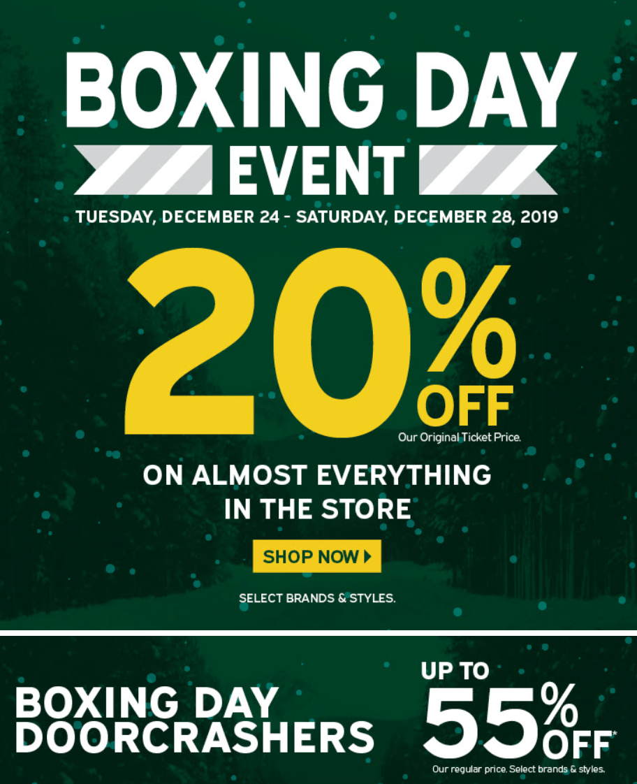 nike boxing day canada