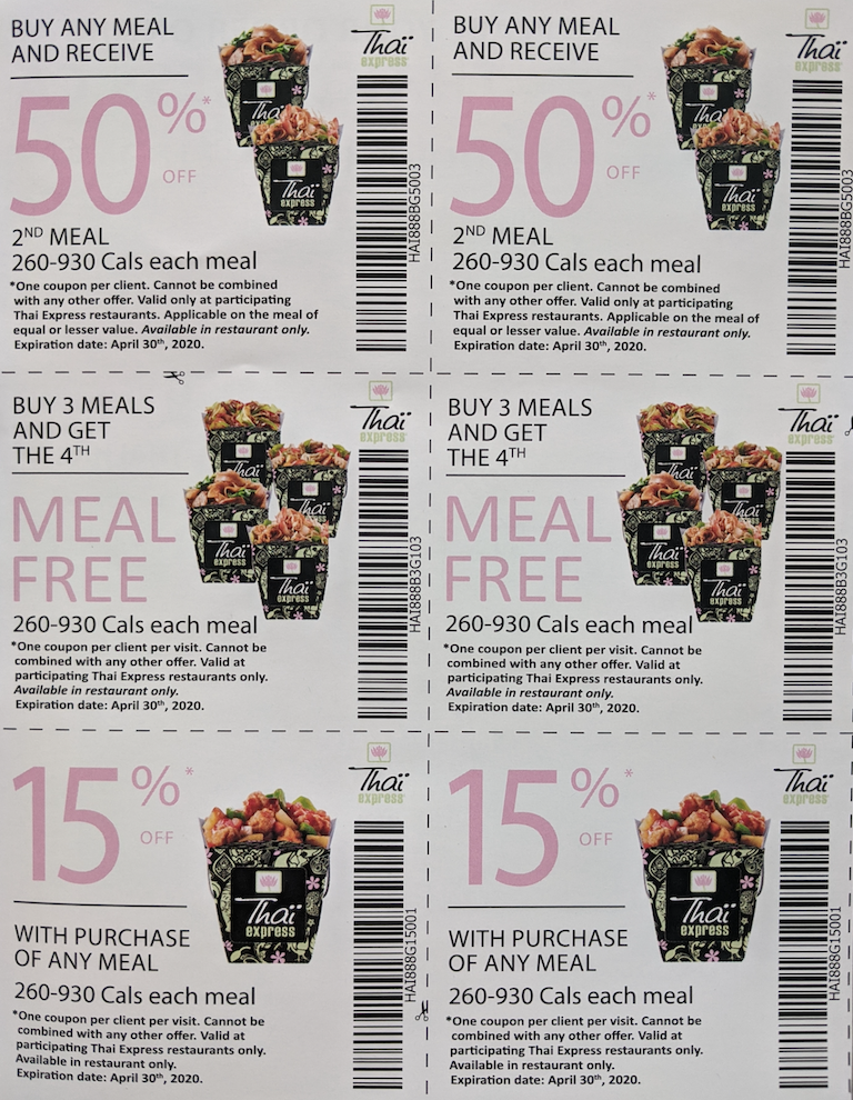 Thai Express Canada Coupons: Buy Any Meal, Get Second 50% off + More Coupons  - Canadian Freebies, Coupons, Deals, Bargains, Flyers, Contests Canada  Canadian Freebies, Coupons, Deals, Bargains, Flyers, Contests Canada