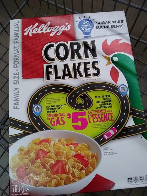 Kellogg's Canada 5 Gas Card Promo Coming Soon! Canadian Freebies
